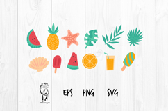 Summer Tropical Elements Set Product Image 1