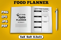 Amazon kdp food planner interior for kindle publisher Product Image 1