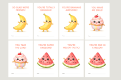 Food Pun Valentine Classroom Cards, kids valentine cards Product Image 2