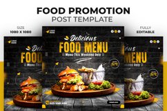 Food Social Media promotion instagram banner post design Product Image 1