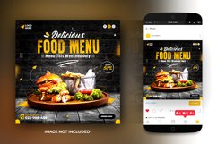 Food Social Media promotion instagram banner post design Product Image 2