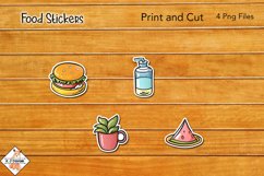 Food Stickers | Print and Cut Product Image 1