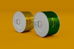 Two Metal Food Tin Packaging Mockup Product Image 1