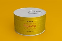 Metal Food Tin Packaging Mockup Product Image 1