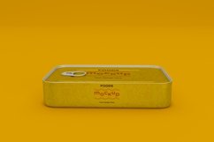 Rectangle Metal Food Tin Packaging Mockup Product Image 1