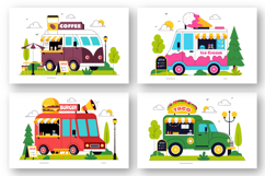 10 Food Truck Illustration Product Image 2