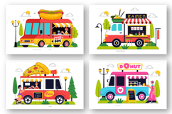 10 Food Truck Illustration Product Image 3