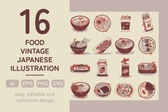 Vintage Japanese Illustration Product Image 1