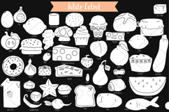 A-Z Food White | Hand Drawn Fruit, Vegetable, Sweets, Savory Product Image 3