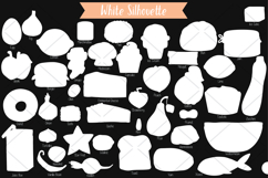 A-Z Food White | Hand Drawn Fruit, Vegetable, Sweets, Savory Product Image 4