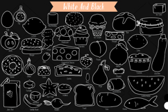 A-Z Food White | Hand Drawn Fruit, Vegetable, Sweets, Savory Product Image 6