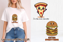 Funny food with attitude clipart | Funny food sublimation Product Image 1