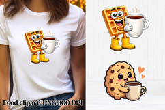 Funny food and drink character clipart PNG design Product Image 1