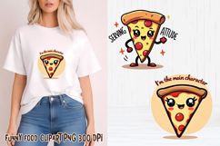 Funny food with attitude clipart | Funny food sublimation Product Image 1