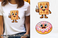 Funny food and drink character clipart PNG design Product Image 1