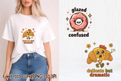 Funny food with attitude clipart | Funny food sublimation Product Image 1
