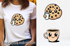 Funny food and drink character clipart PNG design Product Image 1