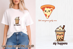 Funny food with attitude clipart | Funny food sublimation Product Image 1