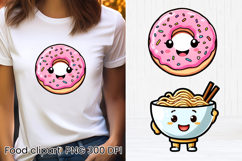 Funny food and drink character clipart PNG design Product Image 1