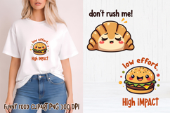 Funny food with attitude clipart | Funny food sublimation Product Image 1
