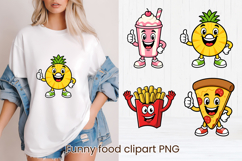 Funny food and fruit character clipart | Cute Kawaii Food Product Image 1