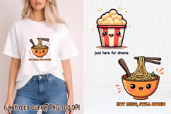 Funny food with attitude clipart | Funny food sublimation Product Image 1
