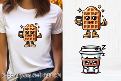 Funny food and drink character clipart PNG design Product Image 1