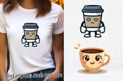 Funny food and drink character clipart PNG design Product Image 1