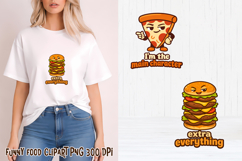 Funny food with attitude clipart | Funny food sublimation Product Image 1