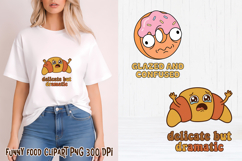 Funny food with attitude clipart | Funny food sublimation Product Image 1