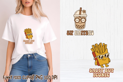 Funny food with attitude clipart | Funny food sublimation Product Image 1
