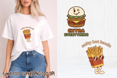 Funny food with attitude clipart | Funny food sublimation Product Image 1
