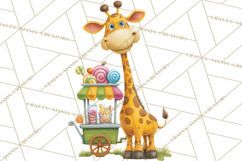 Cute Animals Food Truck Clipart PNG Product Image 5