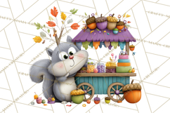 Cute Animals Food Truck Clipart PNG Product Image 2