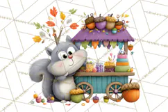 Cute Animals Food Truck Clipart PNG Product Image 2