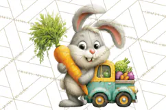 Cute Animals Food Truck Clipart PNG Product Image 5