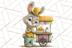 Cute Animals Food Truck Clipart PNG Product Image 2
