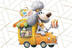 Cute Animals Food Truck Clipart PNG Product Image 5