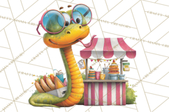 Cute Animals Food Truck Clipart PNG Product Image 2