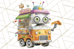 Cute Animals Food Truck Clipart PNG Product Image 4