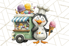 Cute Animals Food Truck Clipart PNG Product Image 2