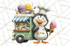 Cute Animals Food Truck Clipart PNG Product Image 2