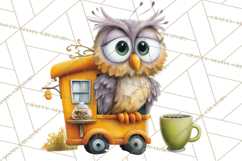 Cute Animals Food Truck Clipart PNG Product Image 2