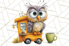 Cute Animals Food Truck Clipart PNG Product Image 2
