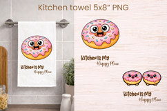 Funny food and drink character kitchen towel PNG design Product Image 1