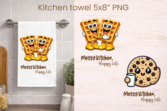 Funny food and drink character kitchen towel PNG design Product Image 1