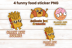 Sarcastic quote food character stickers printable Product Image 1