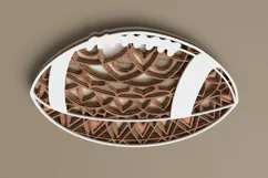 Sports laser cut file - American Football Mandala Product Image 2
