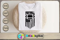 America flag football logo svg Product Image 1