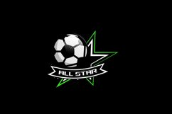 Football all star sports logo template concept design Product Image 2